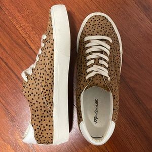 Madewell Sidewalk Sneaker in Spotted Calf Hair